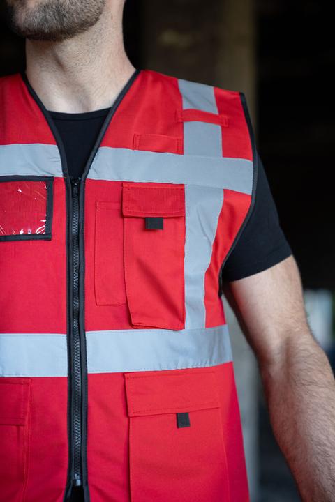 Actual product image Korntex Lined high-visibility waistcoat (XL)