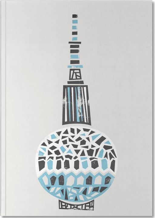 Immagine prodotto Juniqe Torre della TV di Berlino - Luoghi di interesse e punti di riferimento (A5, Righe)