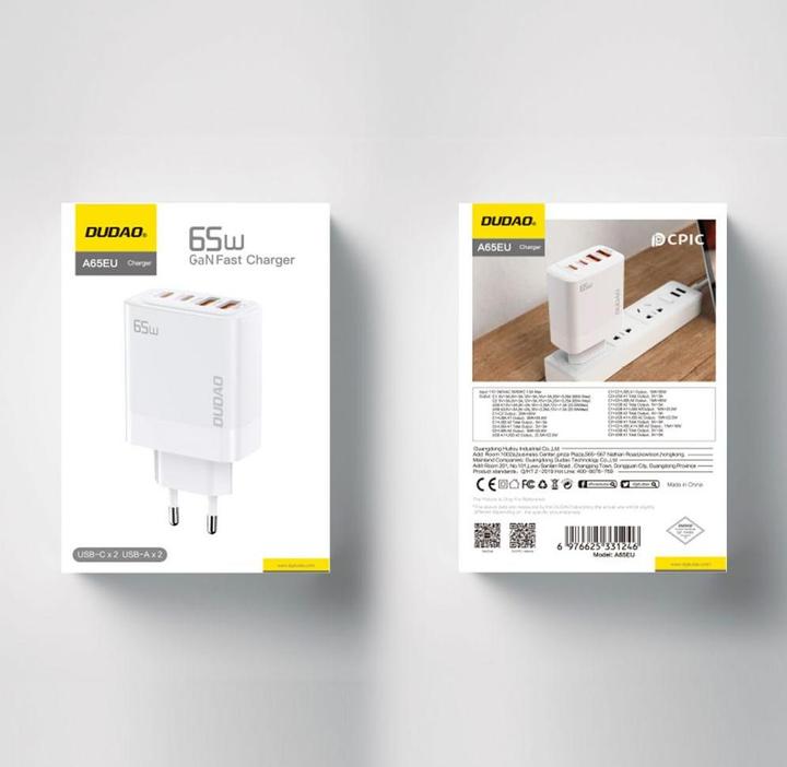 Produktbild Dudao A65EU 65Wattt Adapter GaN (65 W)