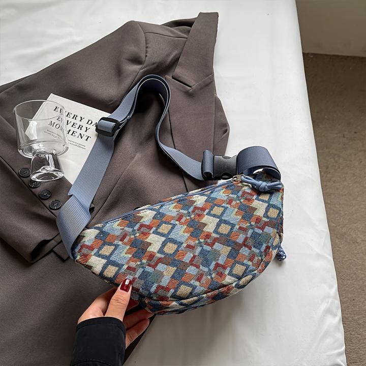 Produktbild Only-Bags.Store Stylische Crossbody Gürteltasche - Verstellbarer Gurt, Nylon, Reissverschluss, Polyester gefüttert -