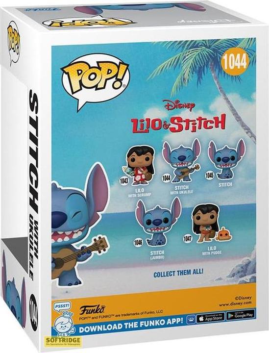 Image du produit Funko DISNEY - POP N° XXX - Ukelele Stitch (FLOCKED) +T-shirt (XL)