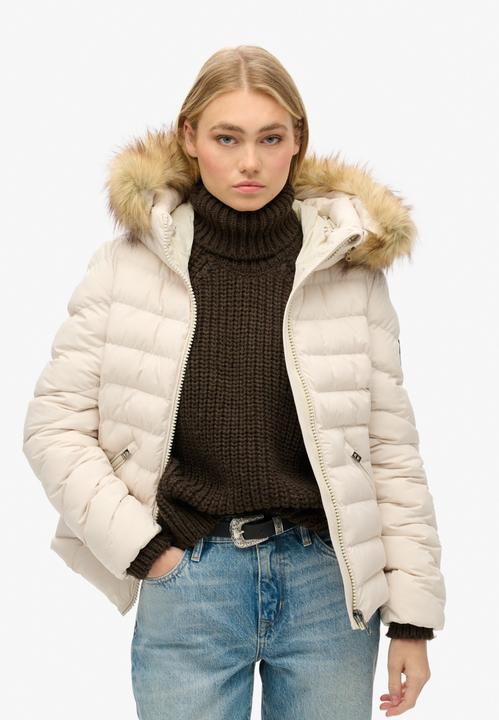Produktbild Superdry geposterte daunenjacke, fuji faux fur (L)