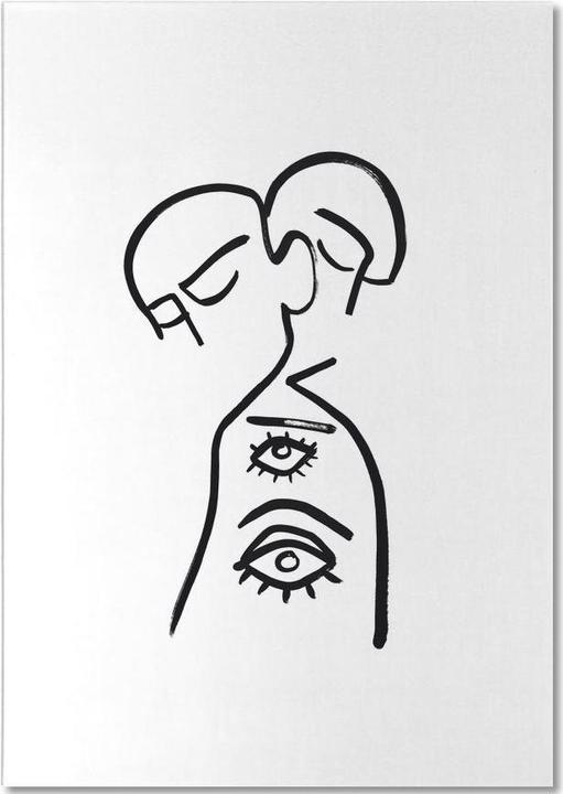 Image du produit Juniqe Eye Want You - Rêve (A5, Blanc)