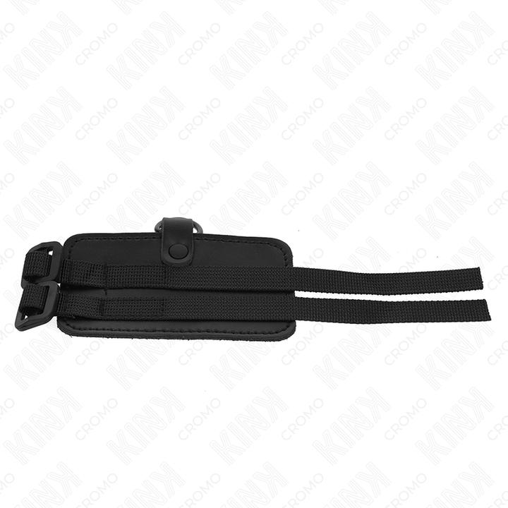Actual product image Kink Leather Cock Ring With Adjustable Straps