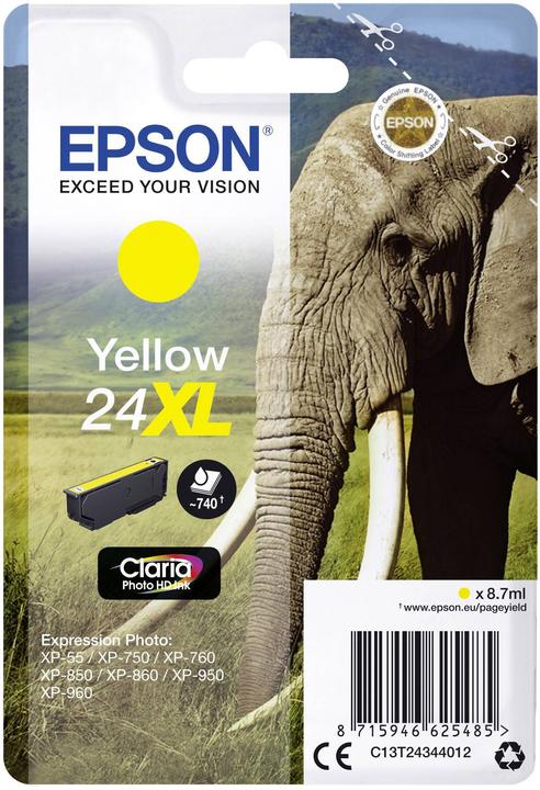 Actual product image Epson 24XL Claria Photo HD (Y)