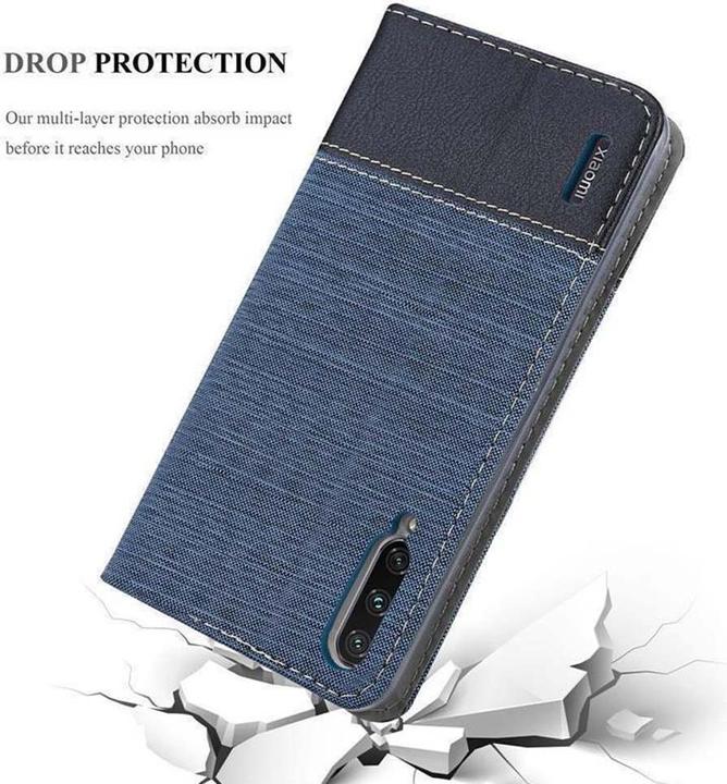 Produktbild Cadorabo Book Jeans Optik Cover (Xiaomi Mi CC9)