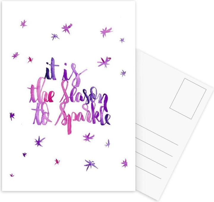 Actual product image Juniqe The Season to Sparkle - Quotes & Slogans (10 pcs.)
