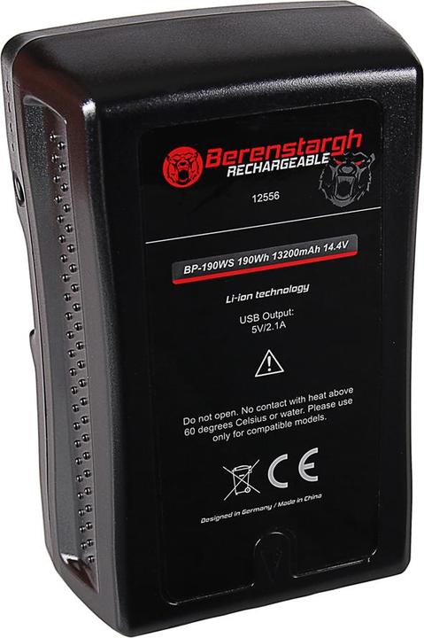 Berenstargh Battery for. V-mount Sony BP-190WS (Camera battery)