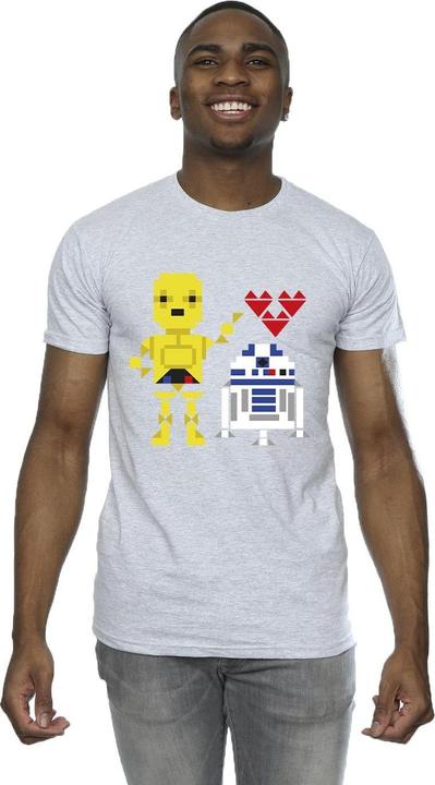 Actual product image Star Wars Mens Heart Robot T-Shirt (3XL)