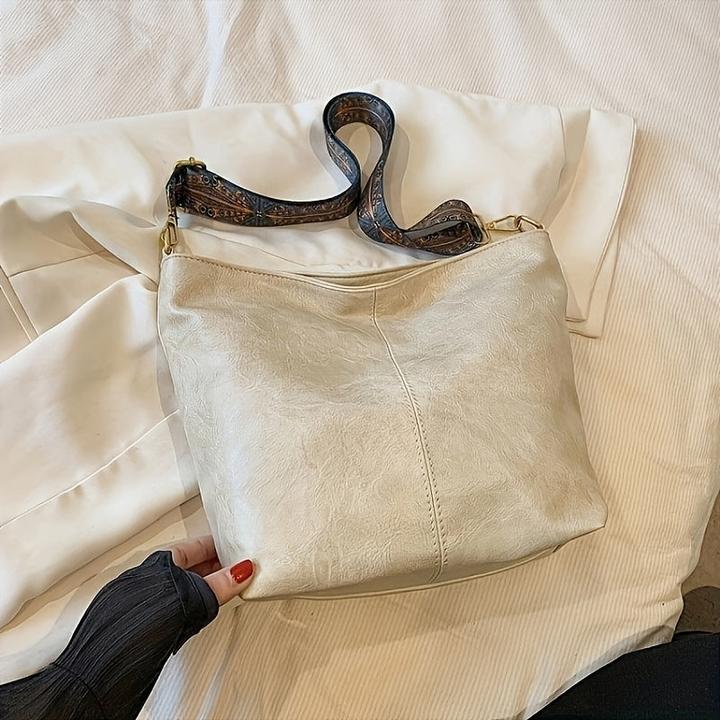 Actual product image Only-Bags.Store Vintage large capacity hobo bag, retro shoulder bag, women's bohemian handbag & purse