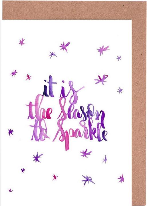 Actual product image Juniqe The Season to Sparkle - Quotes & Slogans (5 pcs.)