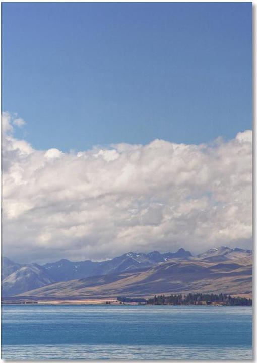 Actual product image Juniqe Lake Tekapo - Skies & Clouds (A5, Plain)