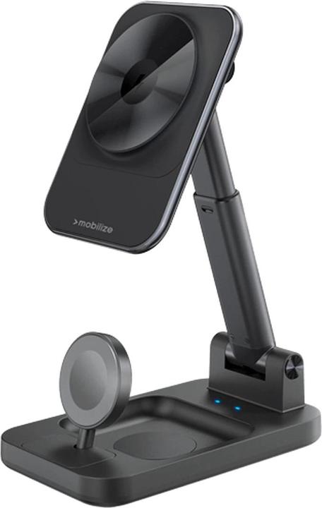 Actual product image Mobilize 3-In-1 Wireless Magnetic Charger 15W Black (15 W)
