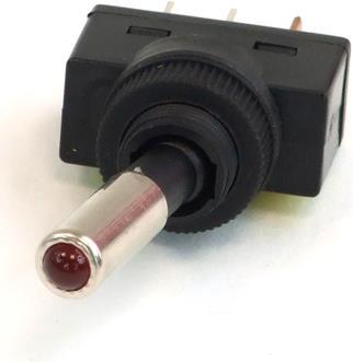 Produktbild Phobya Kippschalter LED rot 1-polig AN/AUS schwarz (3pin)
