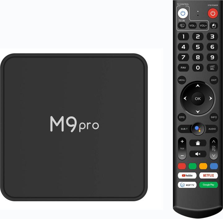 Image du produit PhoneLook Android smart TV Box M9 Pro LED Quad Core 64-bit pour streaming en 4K Ultra HD avec HDR10 + Android1 (64 Go, Android 11)