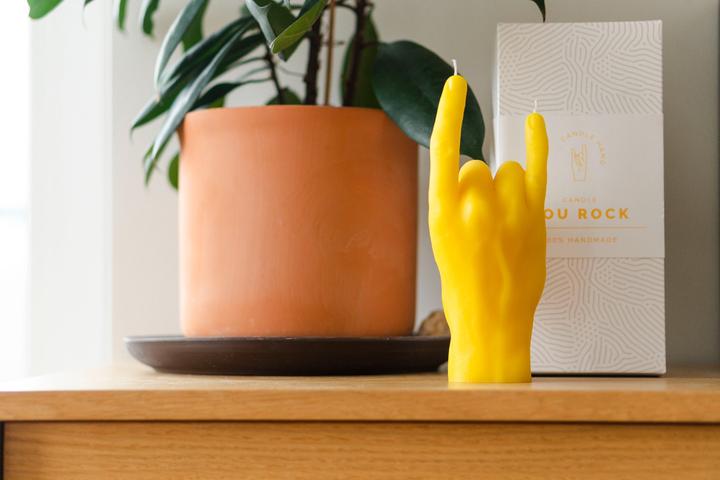 Actual product image Candle Hand You Rock (1 pcs.)