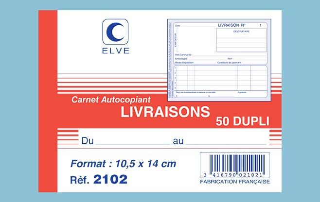 Immagine prodotto ELVE Collettore "Livraisons", 105 x 140 mm, duplicato (500 x)