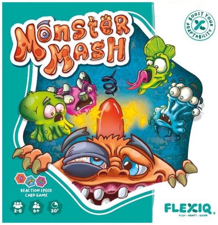 Immagine prodotto FlexiQ Gioco da tavolo con dadi e carte 'Mostri' 112038 da 6+ anni (Francese, Tedesco, Inglese, Italiano)