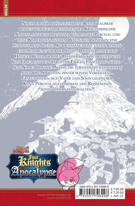 Immagine prodotto Seven Deadly Sins: Four Knights of the Apocalypse 3 (Tedesco, Suzuki Nakaba, 2022)