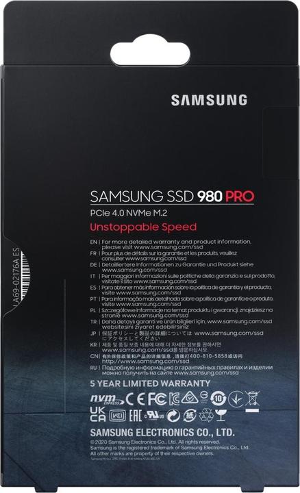 Produktbild Samsung 980 Pro (250 GB, M.2 2280)
