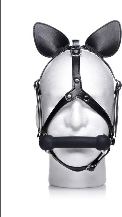 Immagine prodotto Master Series Dark Horse Pony Head Harness with Silicone Bit