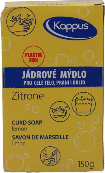 Actual product image Kappus Lemon Curd Soap Clean Soap Lemon 150 g (Curd soap)
