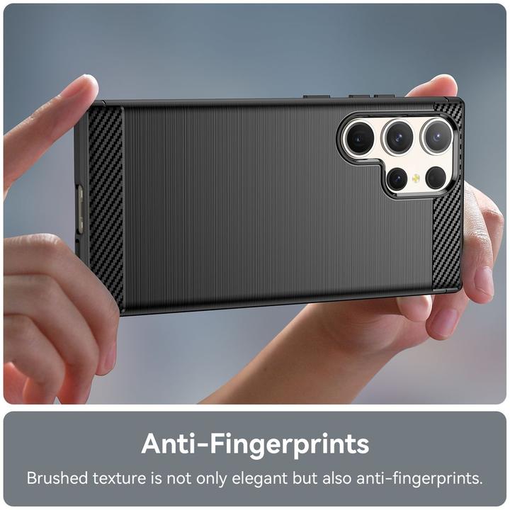 Produktbild König Design Hülle Handy Schutz für Samsung Galaxy S23 Plus Ultra Case Cover Carbon Optik Neu (Samsung Galaxy S23 Ultra)