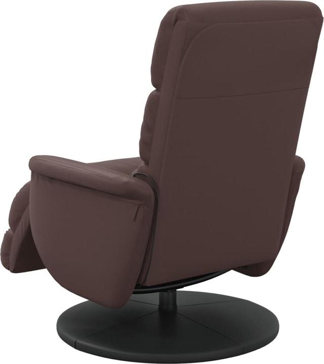 VidaXL Massagesessel mit Fussteil Braun Kunstleder,Farbe