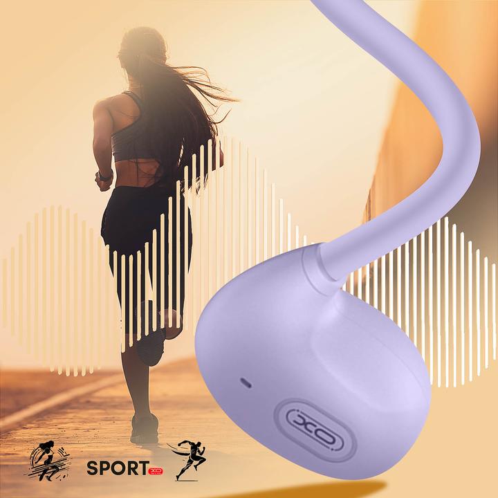 Image du produit xO Ecouteurs Bluetooth BS34 avec conduction osseuse violet (14 h, Sans fil)