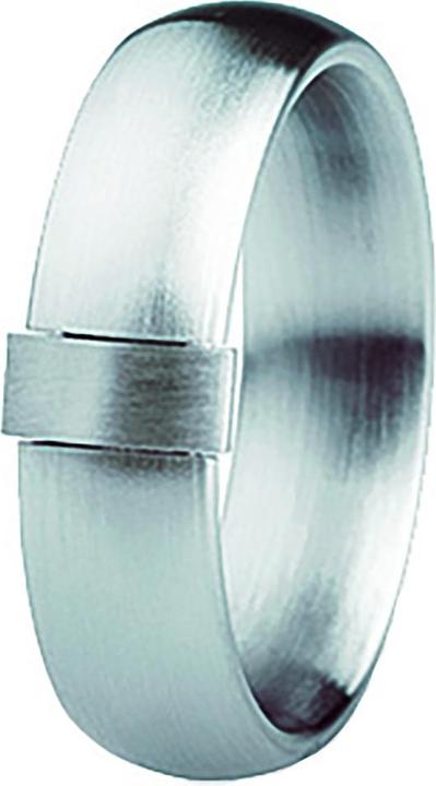 Actual product image Xen Band ring with navette in solid stainless steel (53)