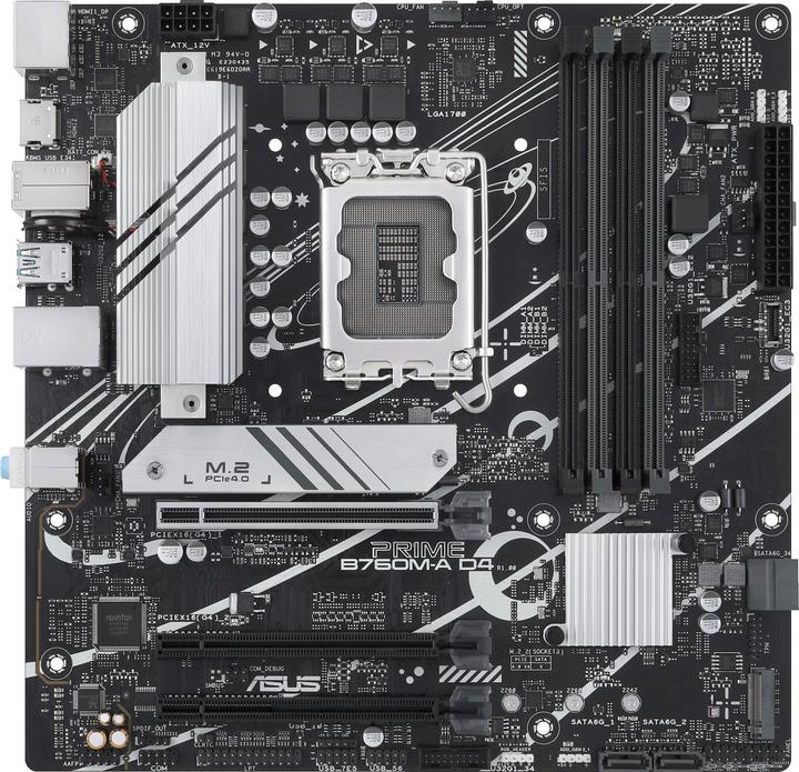 Actual product image ASUS PRIME B760M-A D4-CSM (LGA 1700, Intel B760, mATX)