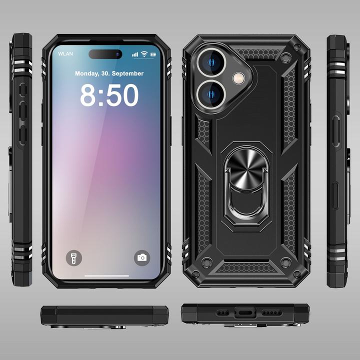 Produktbild Nalia Stossfeste Military-Style Ring Hülle (Apple iPhone 16 Plus)