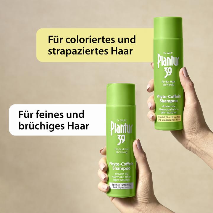 Immagine prodotto Plantur 39 Shampoo alla caffeina, specialmente per capelli colorati e danneggiati (250 ml, Shampoo liquido)