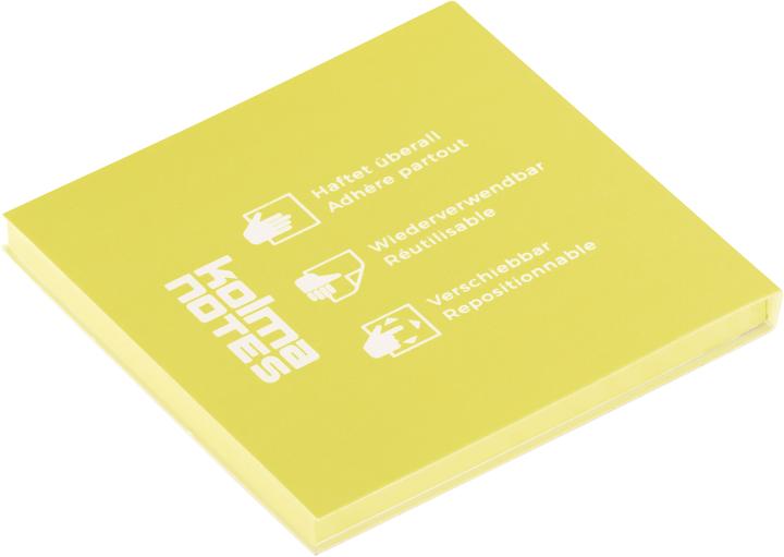 Kolma Haftnotizen Notes 76 x 76 mm statisch haftend gelb (76 x 76 mm)