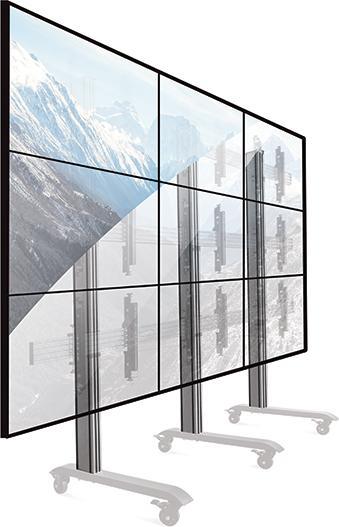 Image du produit b-tech BT8380 - Colonne - Noir - Aluminium - BT8380-BASE / FFB / FSB - 70 mm - 160 mm