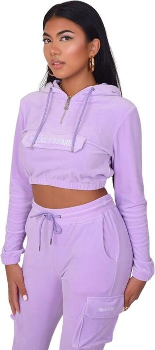 Project X Paris kurzer kapuzenpullover aus samt für en (XL)
