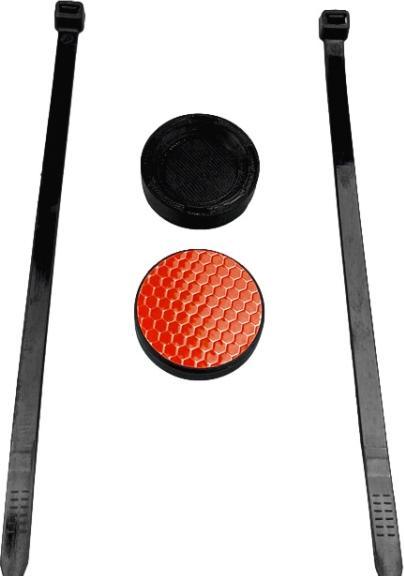 Immagine prodotto Ueli Express Porta catarifrangente AirTag per bici con scomparto segreto