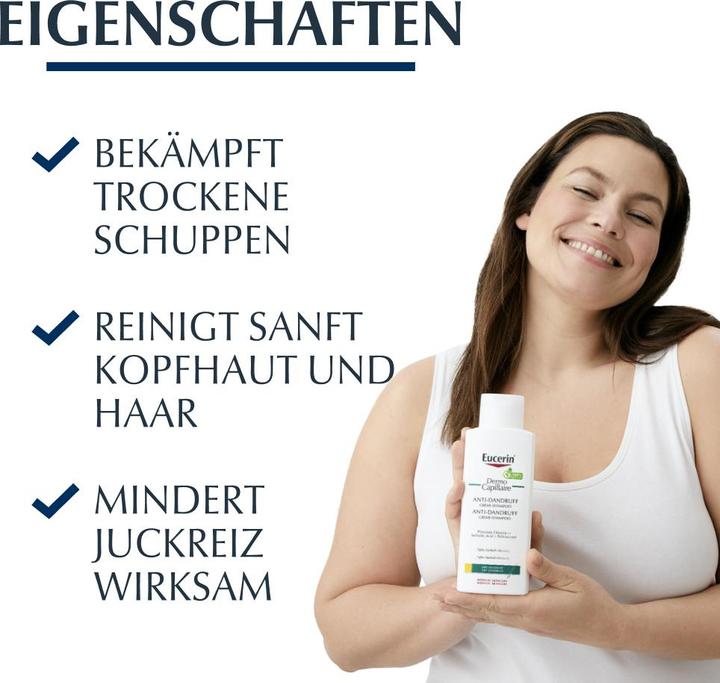 Produktbild Eucerin DermoCapillaire Anti-Schuppen Creme Shampoo (250 ml, Flüssiges Shampoo)