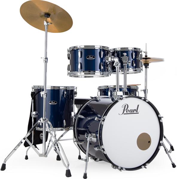 Actual product image Pearl Roadshow 20 Inch Royal Blue Metallic Drumset