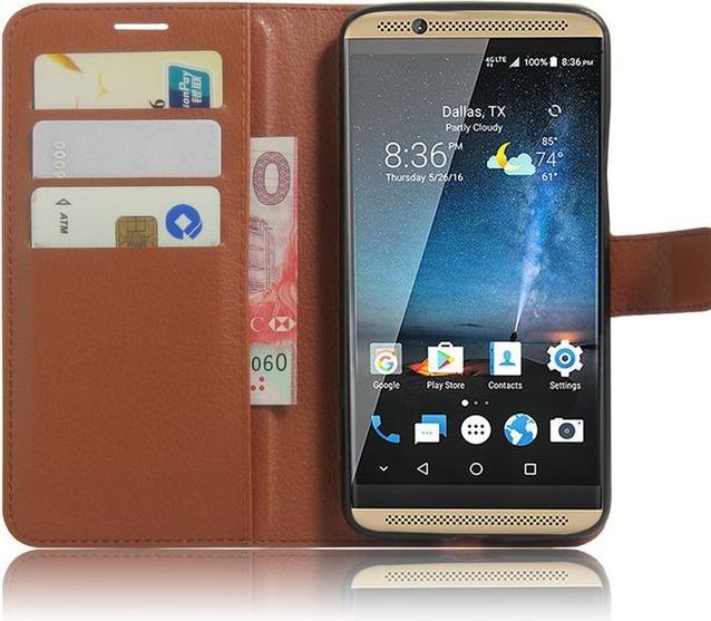 Image du produit MU Classic Couverture en cuir avec texture litchi (ZTE Axon 7)