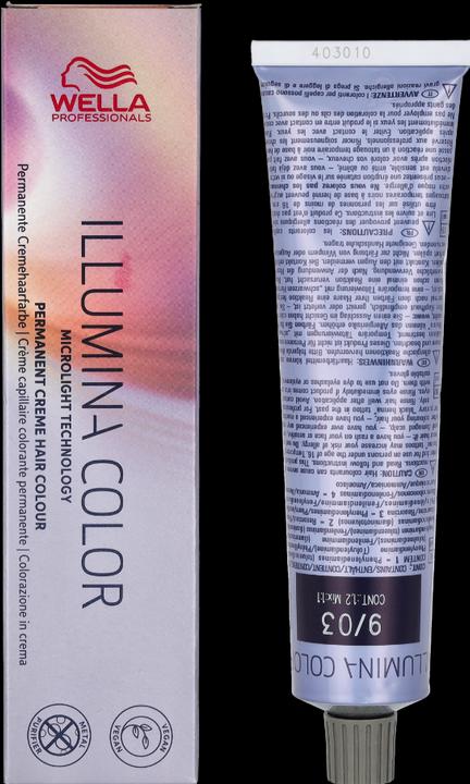 Image du produit Wella Illumina Color (9/03 blond clair blond clair nature-or)