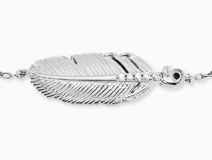 Image du produit Engelsrufer Bracelet plume (19 cm, Argent 925)
