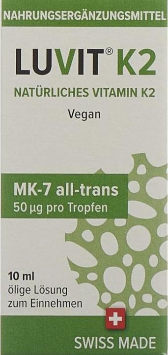Actual product image Luvit K2 Natural Vitamin Drops (10 Piece, Droplet, 44 g)