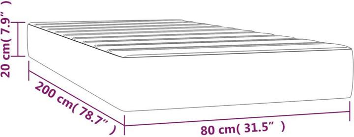 Immagine prodotto VidaXL Moyna (80 x 200 cm, Nucleo della molla)