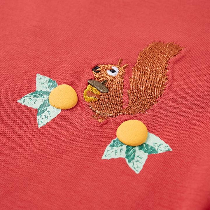 Produktbild VidaXL Kinder-Langarmshirt Dunkelrot 140,Material: 95 % Baumwolle (140)