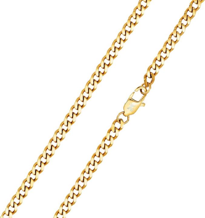 K12 - Gold Cuban Chain - 6 mm (ohne Messing, Chirurgenstahl 316L)