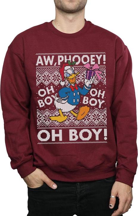 Immagine prodotto Disney Donald Duck Christmas Fair Isle Felpa Uomo (XL)