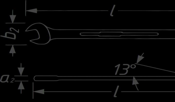 Actual product image HAZET Ratcheting combination wrench 606-13 ∙ Outside 12-point traction profile ∙ 13 mm (13 mm)