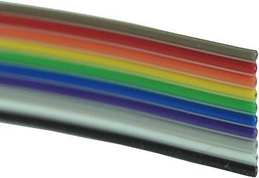 Produktbild Aquatuning Flachbandkabel AWG28 10-pol. 3m (3 m, Flachbandkabel)