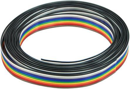 Produktbild Aquatuning Flachbandkabel AWG28 10-pol. 3m (3 m, Flachbandkabel)